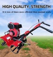 Machine Agricole TX, Mini Motoculteur 5 CV 7 CV, Tracteur de Jardin, Cultivateur à Moteur pour Maison, Essence
