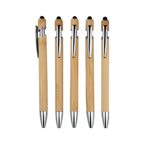 GemFully Meest Verkochte Producten 2025 Ecologisch Verantwoord Promotiepen, Balpen Bamboe Schrijfpen Met Aangepaste Logo-druk - Product Image 1