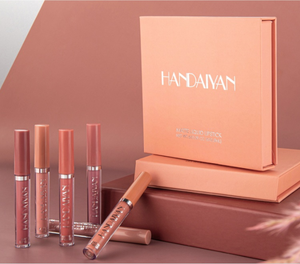 <span class=keywords><strong>HANDAIYAN</strong></span> mujeres cosmético crema hidratante Natural resistente al agua de maquillaje brillo de labios lápiz labial conjunto - Product Image 5