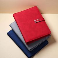 Cadeaux d'entreprise personnalisés, reliure à 6 anneaux en cuir PU, carnet de notes A5 à feuilles mobiles, 80 feuilles, couverture en PVC/tissu/PP