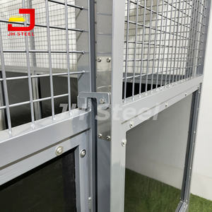 Hitam portabel klasik elegan pintu geser kios kuda kotak stabil panel perbatasan gudang - Product Image 6