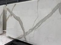 Dalle de carrelage en marbre naturel Offre Spéciale blanc Calacatta en pierre polie conçue par l'Italie pour le matériel de granit de comptoir