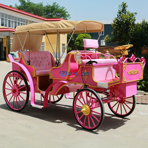Calèche électrique sans chevaux/Calèche royale/Calèche de princesse/Calèche royale rétro rose doré - Product Image 2