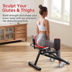 Macchina per Allenamento Adduttori e Abduttori, Attrezzatura Multifunzione per Fitness Domestico, per l'Allenamento della Forza delle Cosce Interne ed Esterne - Product Image 2