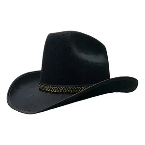 Sombrero Vaquero Unisex Genérico de Paja y Fieltro para Verano, Casual, para Baile, Festivales, Aire Libre, Adulto, TX - Product Image 6