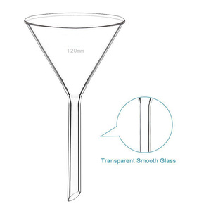 Entonnoir de laboratoire 50 ml en verre borosilicate transparent et lisse pour expériences chimiques - Product Image 5