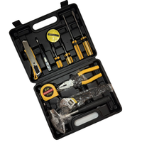 Ensemble complet de 12 outils de serrage manuels en boîte rigide pour la réparation automobile, la dépannage et la boîte à outils d'urgence, en acier au carbone