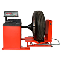 Machine d'équilibrage de roues pour camions, équilibreuse de roues pour bus et camionnettes, équipement de véhicule semi-automatique, outils d'atelier pour garage