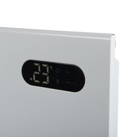 Chauffage à convection plat à affichage numérique latéral dissimulé, aspect minimaliste blanc mat et épuré, pour les grossistes en articles ménagers