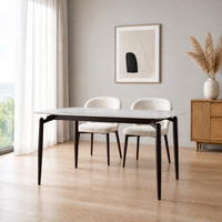 Ensemble de table à manger carrée sur mesure pour 6 personnes, idéal pour les restaurants, les hôtels et les maisons