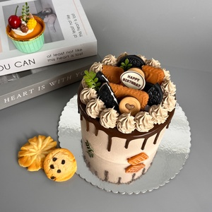 Plateau à gâteau rond en carton doré motif érable SunShine, bord lisse, 12 pouces, vente en gros de plateaux à gâteau - Product Image 5