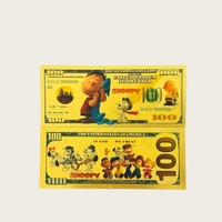 2026 Penjualan Terlaris Amerika 6 Model Uang Kertas S-NOO-P-Y Berlapis Emas 24K untuk Hadiah