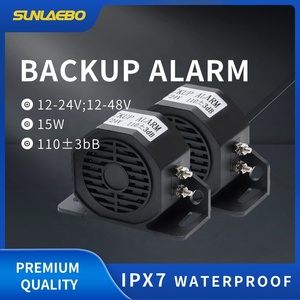 <span class=keywords><strong>Klaxon</strong></span> de recul de <span class=keywords><strong>voiture</strong></span> amusant et standard en ABS étanche avec sirène tweeter SUNLAEBO SLB-B70A 12V 12-48V pour chariot élévateur ou camion - Product Image 2