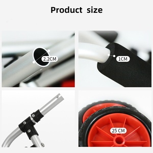 Carrito para Kayak y Paddleboard, Remolque Móvil de Aluminio para Kayak, Bote de Asalto y Bote de Pesca - Product Image 4