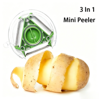 3 In 1 Roterende Ronde Groentefruitschiller Multifunctionele Magische Trio-Fruitschiller Met Roestvrijstalen Mes