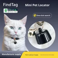Dispositif de localisation pour animaux de compagnie Airtag, localisateur mondial compatible Android et iOS, étanche, suivi de localisation, 2,7 g, pour retrouver les animaux perdus