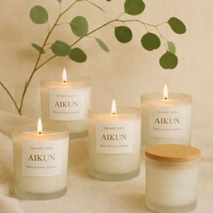 AIKUN Fournisseur en gros de bougies en cire de soja, parfum personnalisé, bougies à combustion lente pour les magasins de détail, les boutiques de cadeaux et les ventes - Product Image 1
