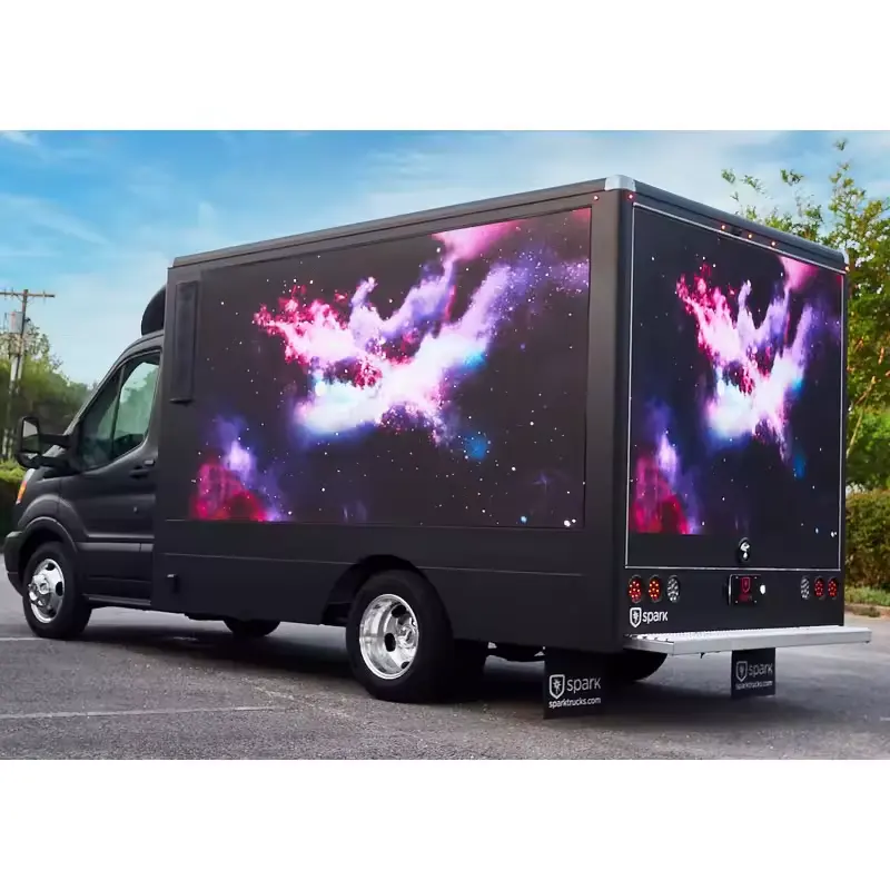 Mobile Advertising Schermo a Led pubblicità esterna camion Top tetto auto schermo Display a Led con doppio Display lato auto