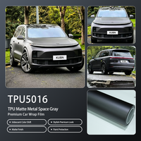 Film de protection PPF gris sidéral mat en TPU, compatible avec tous les modèles de véhicules, 7,5 mil, auto-réparant, résistant aux rayures, 90 % anti-UV, application à l'état humide