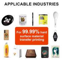 Sunika grosir industri multi Warna cetak kain a3 digital UV label kristal printer dengan epson XP600 printhead
