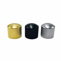 Boutons en métal de 6 mm pour guitare basse électrique, boutons de commande de volume et de tonalité avec clé, bronze/noir/rouge/or