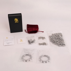 QKKQ Metal <b>Ring</b> Nipple Clamps High Quality Nipple Toys 304 Stainless Steel Breast Clamps BDSM Pain Pleasure Breast <b>Clips</b> - Product Image 6