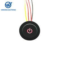 Interrupteur à bouton-poussoir en silicone personnalisé Contrôle de température de niveau IP67 pour produits chauffés 3.7-12V Tension maximale étanche 24V/5V