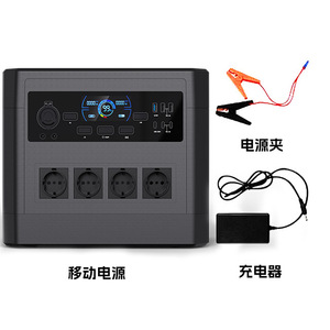 สถานีไฟฟ้าพกพา 2000W 220V แบตเตอรี่ LiFePO4 อินเวอร์เตอร์คลื่นไซน์บริสุทธิ์ ชาร์จพลังงานแสงอาทิตย์ พร้อมจั๊มสตาร์ท - Product Image 1