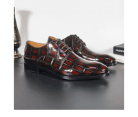 Chaussures Oxford en cuir de crocodile véritable pour hommes, chaussures en cuir de luxe faites à la main sur mesure, chaussures habillées pour hommes, chaussures de ville pour hommes