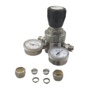 Vanne <span class=keywords><strong>de</strong></span> décharge à double <span class=keywords><strong>pression</strong></span> VEECO en acier inoxydable poli 304 316L, régulateur à deux étages 1/2"-6" à haut débit, métal-métal - Product Image 1