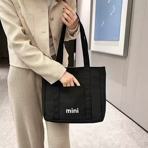 Bolsa de Mano Económica Pequeña de Lona de Algodón de 12 oz para Estudiantes, Bolsa de Hombro para Tutoría, Bolsa de Compras - Product Image 2