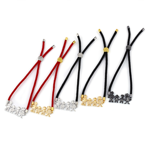 ASJEWELRY <span class=keywords><strong>Pulsera</strong></span> Tejida, Joyería Familiar, Oro, Colgante de Papá, Mamá, Hijo, Hija, Protección, <span class=keywords><strong>Pulsera</strong></span> de Hilo Rojo 2606 Brtb07 - Product Image 3