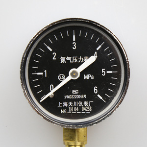 เกจวัดแรงดันไนโตรเจน Yd-60 0-25 Mpa แบบอนาล็อก ผลิตที่เซี่ยงไฮ้ แบบเกลียว - Product Image 3