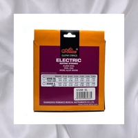 Alice ALICE Jeu de cordes de guitare électrique ultra légères A508 Fil d'acier recouvert de nickel finition argentée Cordes de qualité 22/24