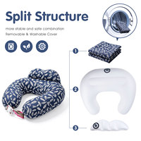Coussin d'allaitement gonflable réglable en TPU pour bébé, nouveau-né 0-12 mois, en forme de U, pour la grossesse et l'allaitement