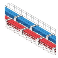 Plateau à câbles en treillis métallique électrogalvanisé personnalisable avec supports de montage et accessoires de fixation, panier à câbles en acier galvanisé