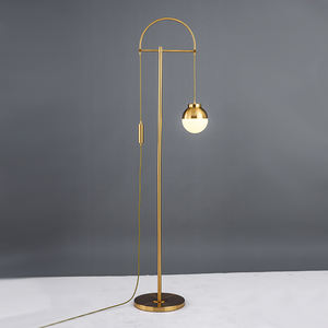 Offre Spéciale nordique contemporain métal arc lampadaire LED rouge pour salon chambre décor fer debout lecture pour canapé chambre - Product Image 3