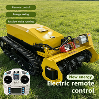 Tondeuse à gazon télécommandée tout-terrain 17000W essence 72V portée de travail 1000M adaptée aux terrains accidentés