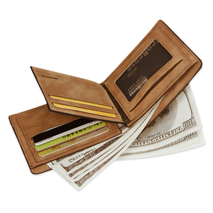 Nouveau style de portefeuille court multifonctionnel, portefeuille en PU de qualité, décontracté et tendance, couleur unie, <span class=keywords><strong>porte</strong></span>-<span class=keywords><strong>monnaie</strong></span> pour hommes - Product Image 3