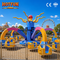Manège Octopus Spectaculaire de 40 Places avec Bras Rotatifs pour Parc d'Attractions et Carnaval