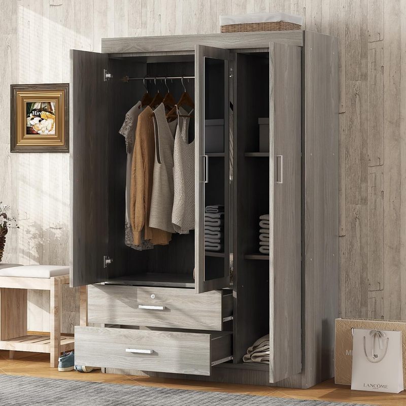 Kids Small Toys Wardrobe Wooden Bedroom