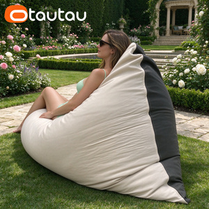 OTAUTAU 140x180cm Copertura per <span class=keywords><strong>Pouf</strong></span> Moderno in Cotone e Lino Spesso e Morbido, <span class=keywords><strong>Impermeabile</strong></span> e Rimovibile, per Interni ed Esterni - Product Image 6