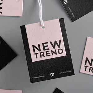 Etiquetas colgantes de papel de lujo personalizadas con cuerda para bolsos de ropa, zapatos, etiquetas con logotipo propio - Product Image 4