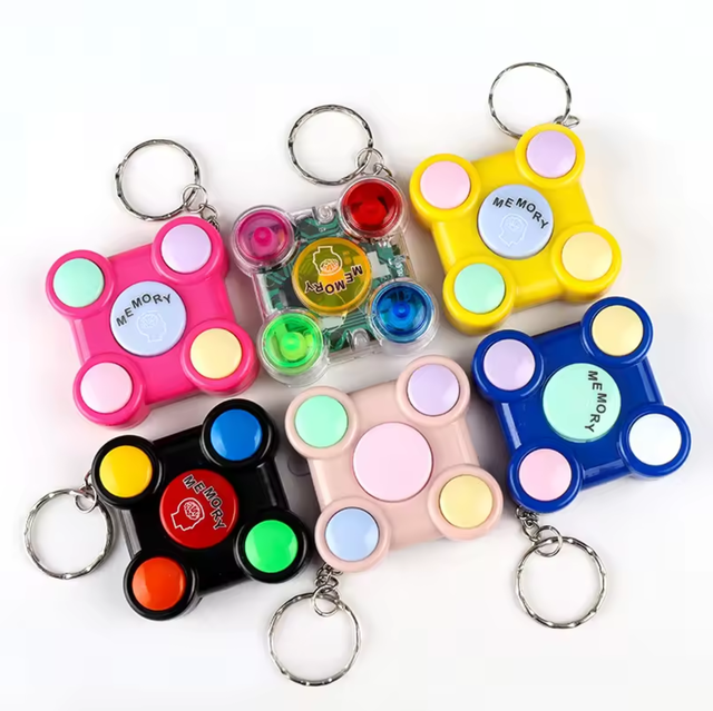 Interactive Children Puzzle Memory Game Console Electronic Memory Game Toy Training Hand Brain Memory Training Keychain