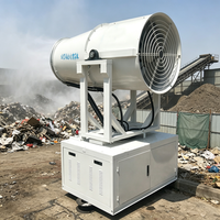 Canon à brouillard monté sur véhicule, certifié CE, avec une portée de pulvérisation de 70 mètres, pour le contrôle des odeurs et la désinfection des sites d'enfouissement.