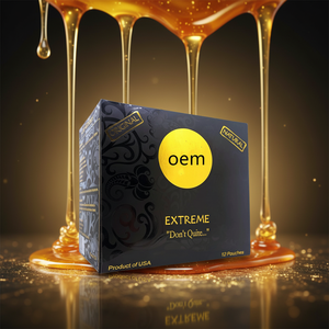 Oem Packing Box for Wholesale Golden VIP Royal Honey Vitality Black Royal Honey with Magical Power <b>Bee</b> Products - Product Image 3