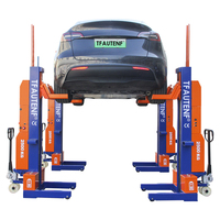10 Ton Kablosuz Senkronize 4 Kolonlu Mobil Kaldırma Platformu (Filo Bakımı İçin), Kolon Başına 2,5 Ton, Uzun Pil Ömrü