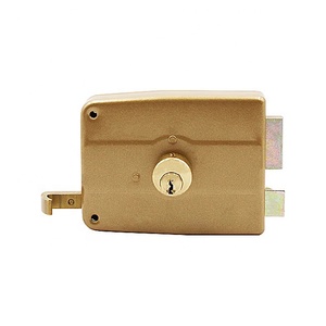 Factory Custom Heavy Duty Gate Night Latch <strong>Rim</strong> <strong>Lock</strong> Manufacturers Brass Cylinder Interior Door Knob <strong>Handles</strong> <strong>Lock</strong> Set with Key - Product Image 1