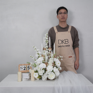 Luxury Flower Ball Wedding Decoration White <b>Artificial</b> Rose Flower Centerpiece Decor - Product Image 3