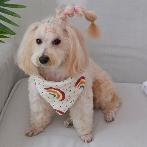 Nuevos baberos para mascotas de estilo coreano, bonitos y originales del fabricante, baberos de encaje estilo princesa, de poliéster, perfectos para el Día del Niño. - Product Image 2